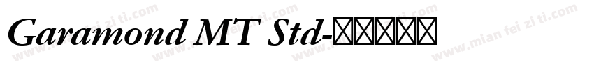 Garamond MT Std字体转换
